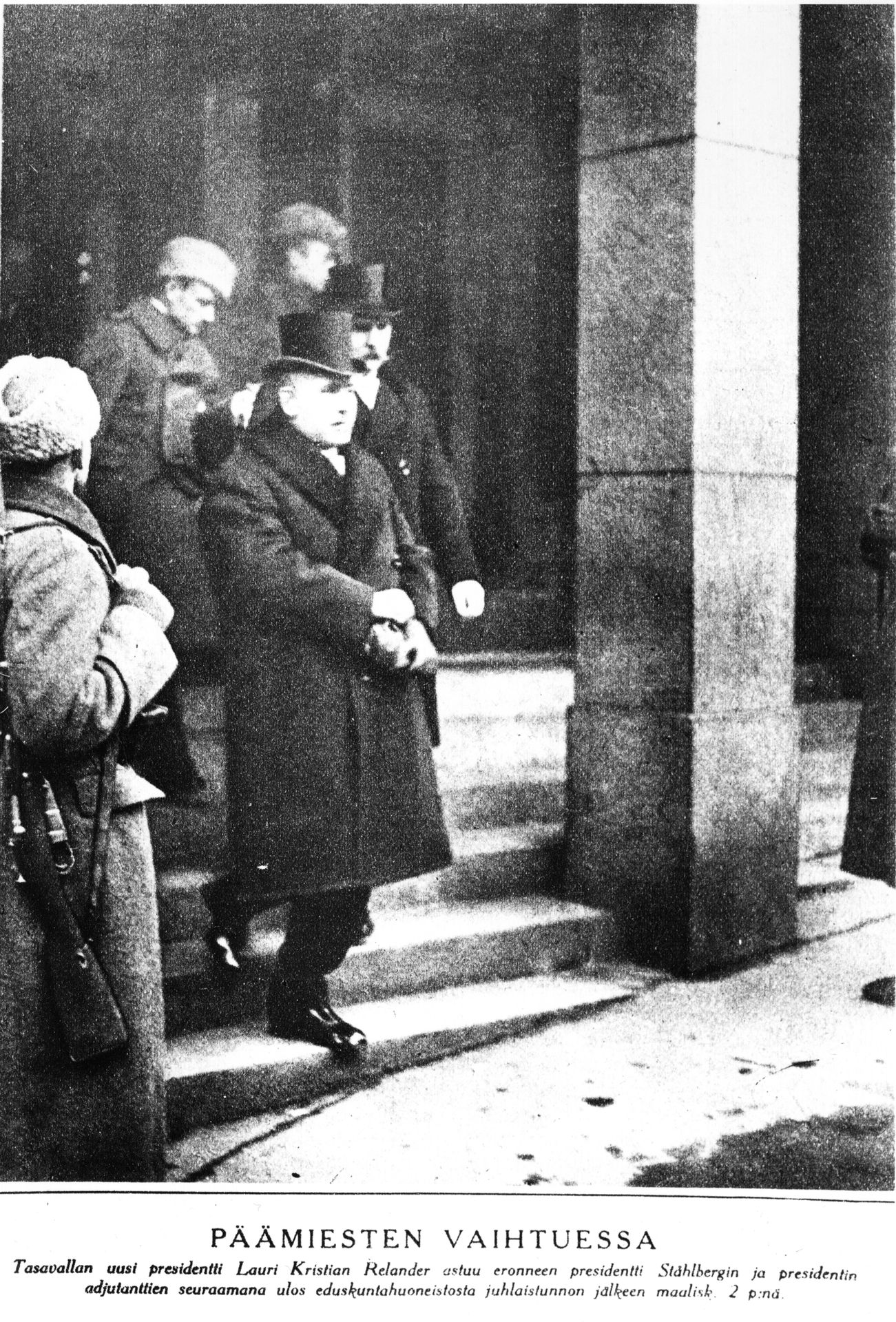 Relander Päämiesten vaihtuessa