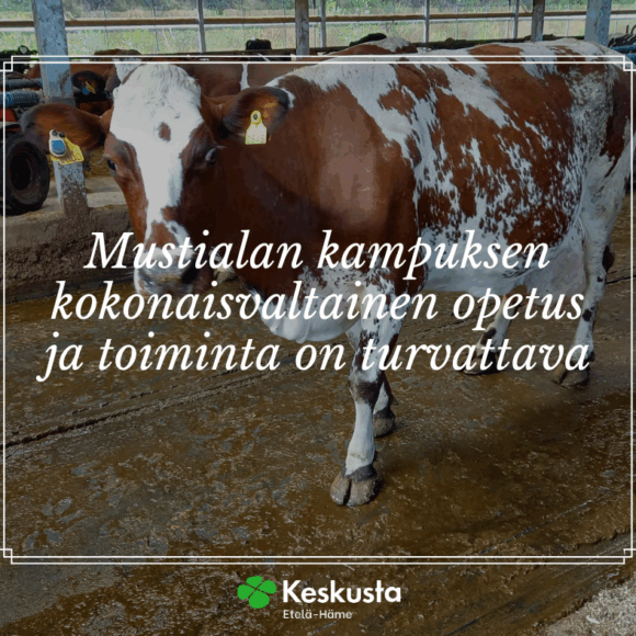 Maatalousalan perustutkinto- ja jatkokoulutuksen tulee jatkua Mustialassa