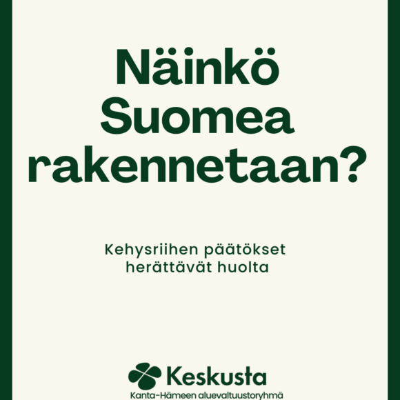 Kehysriihen päätökset lisäävät kustannuksia ja huolta arjessa