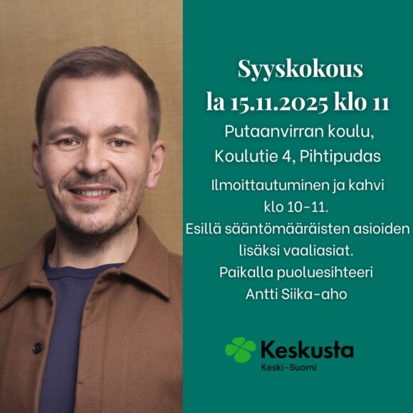 Keski-Suomen Keskustan syyskokous