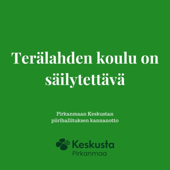 Kannanotto: Terälahden koulu on säilytettävä