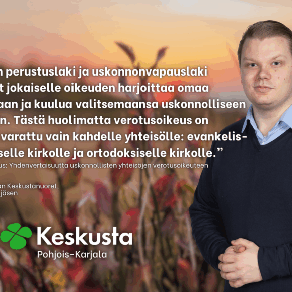 Erkki Jokinen: Yhdenvertaisuutta uskonnollisten yhteisöjen verotusoikeuteen