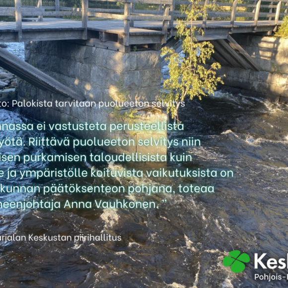 Keskustan Pohjois-Karjalan piirihallitus: Palokista tarvitaan puolueeton selvitys