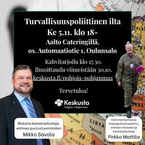 Turvallisuuspoliittinen ilta 5.11.