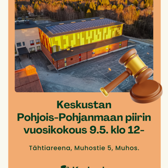 Pohjois-Pohjanmaan piirin vuosikokous 9.5. Muhoksella