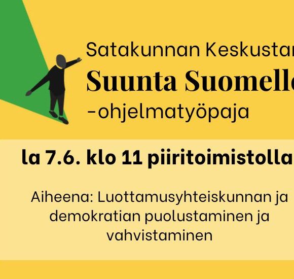 Keskustan Suunta Suomelle -työpaja Satakunnassa la 7.6.2025