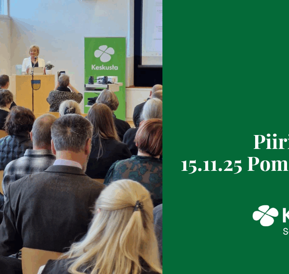 Satakunnan Keskustan piirikokous 15.11.25 Pomarkussa