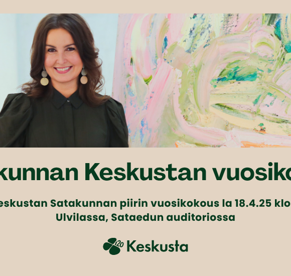 Satakunnan Keskustan vuosikokous 18.4.26 Ulvilassa