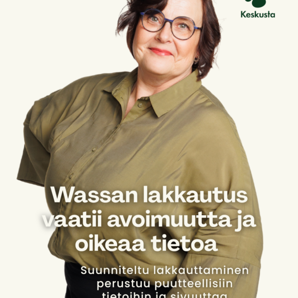 Wassan lakkautus vaatii avoimuutta ja oikeaa tietoa