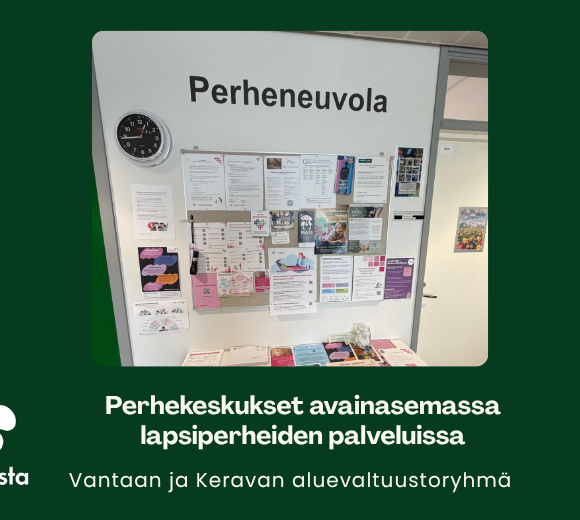 Perhekeskukset avainasemassa lapsiperheiden palveluissa