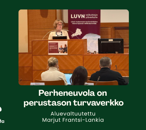 Lapsiperhepalveluita tulee kehittää, ei rapauttaa