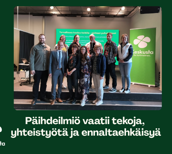 Turvallisuus kuuluu kaikille illan pääteemana oli, että päihteet eivät ole vain yksilön ongelma