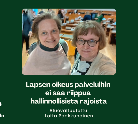 Erityistä tukea tarvitseva lapsi ei saa jäädä palvelujen väliin